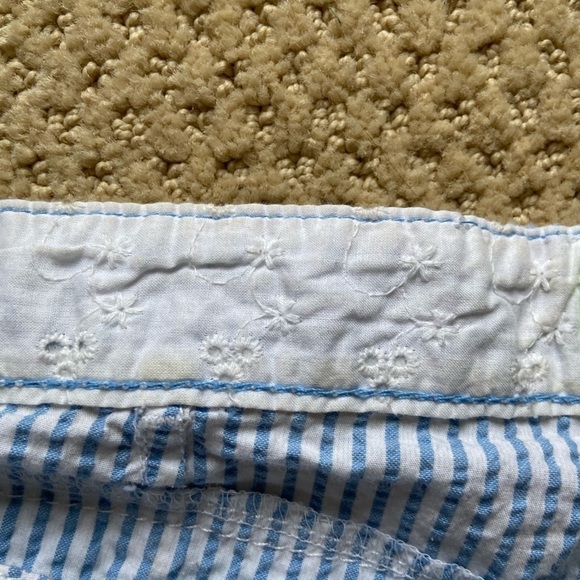 Blue and White Pinstripe shorts - Picture 7 of 7